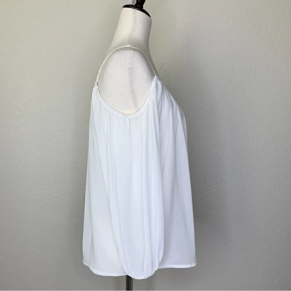 Khloe California White Cold Shoulder Top - Picture 7 of 12